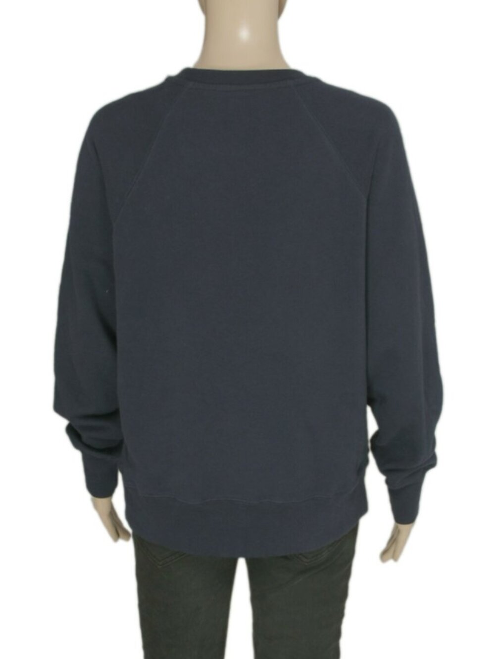 Zadig And Voltaire Round Neck Long Sleeve Blue Sweatshirt Pullover Top L - Picture 2 of 4